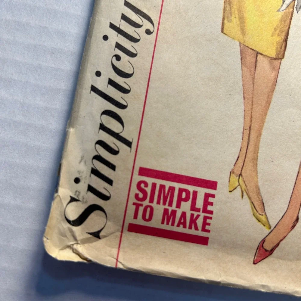Simplicity Vintage 1960's Pattern #3882 Jr/Misses One Piece Dress/Jacket Size 14